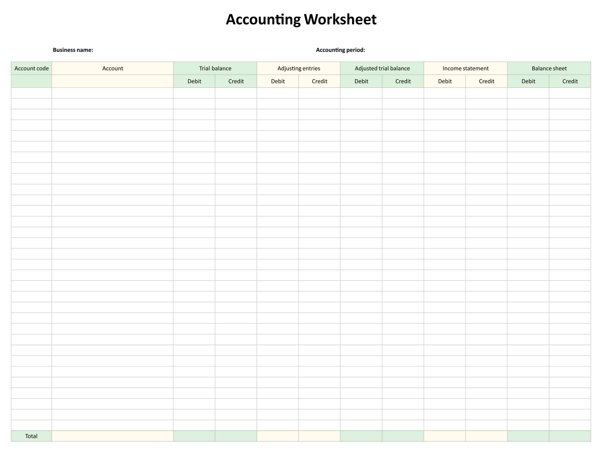 10 Best 8 Column Worksheet Printable Printablee Worksheets Library