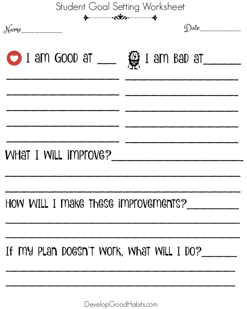 10 Goal Setting Worksheets Templates To Achieve Goals