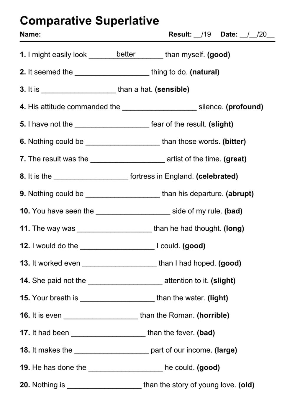 Kindergarten Comparing Numbers Worksheets