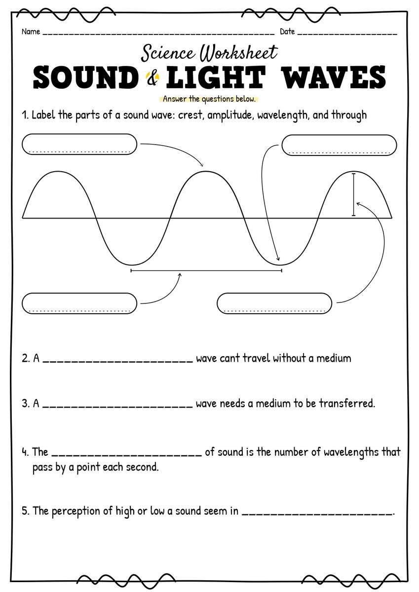 13 Science Worksheets Light And Sound Free PDF At Worksheeto
