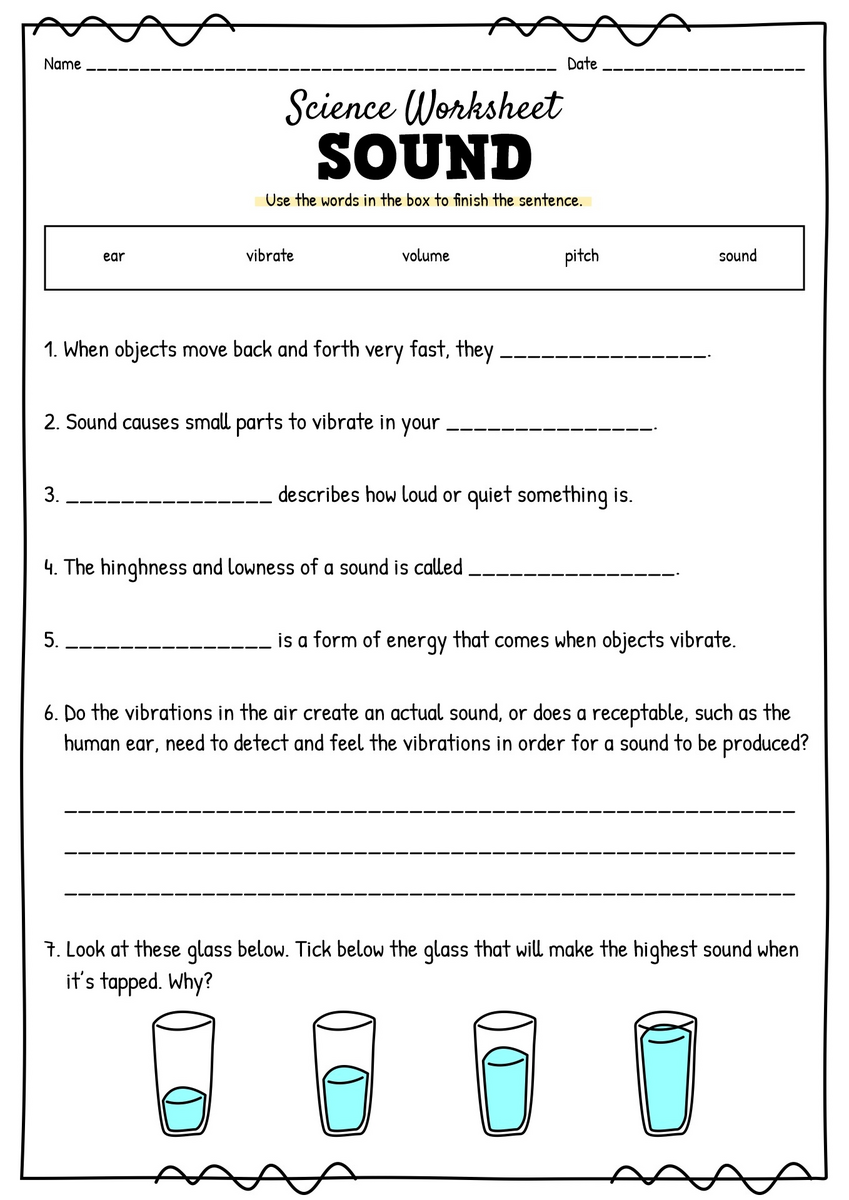 13 Science Worksheets Light And Sound Free PDF At Worksheeto