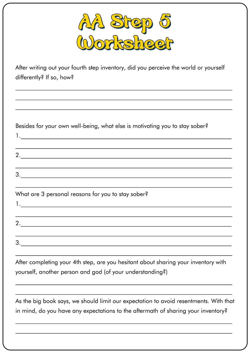15 12 Step Recovery Worksheets Free PDF At Worksheeto Worksheets Library 15 12 Step Recovery Worksheets Free PDF At Worksheeto Worksheets Library
