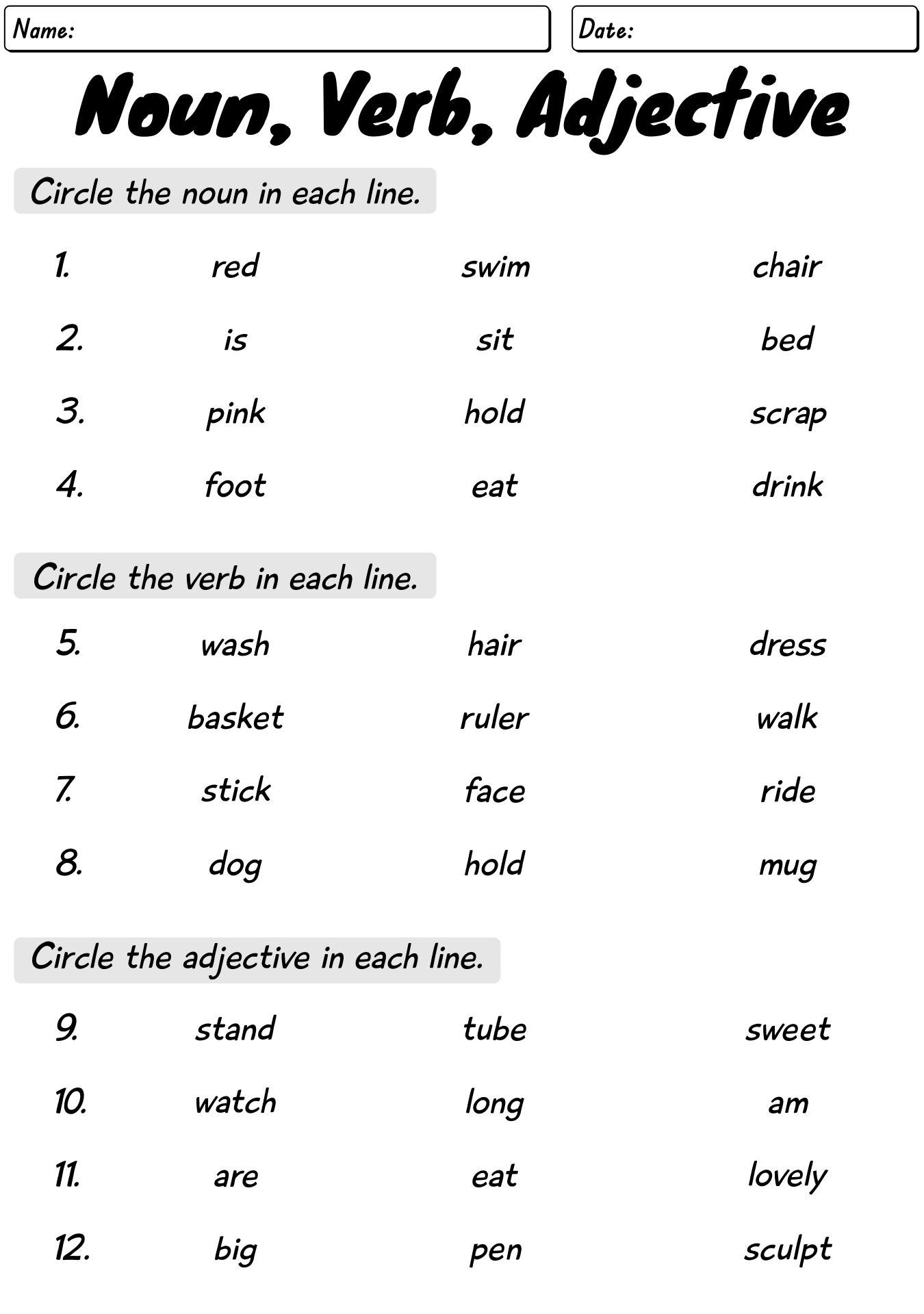 15 Nouns And Adjectives Worksheets Free PDF At Worksheeto 15 Nouns And Adjectives Worksheets Free PDF At Worksheeto