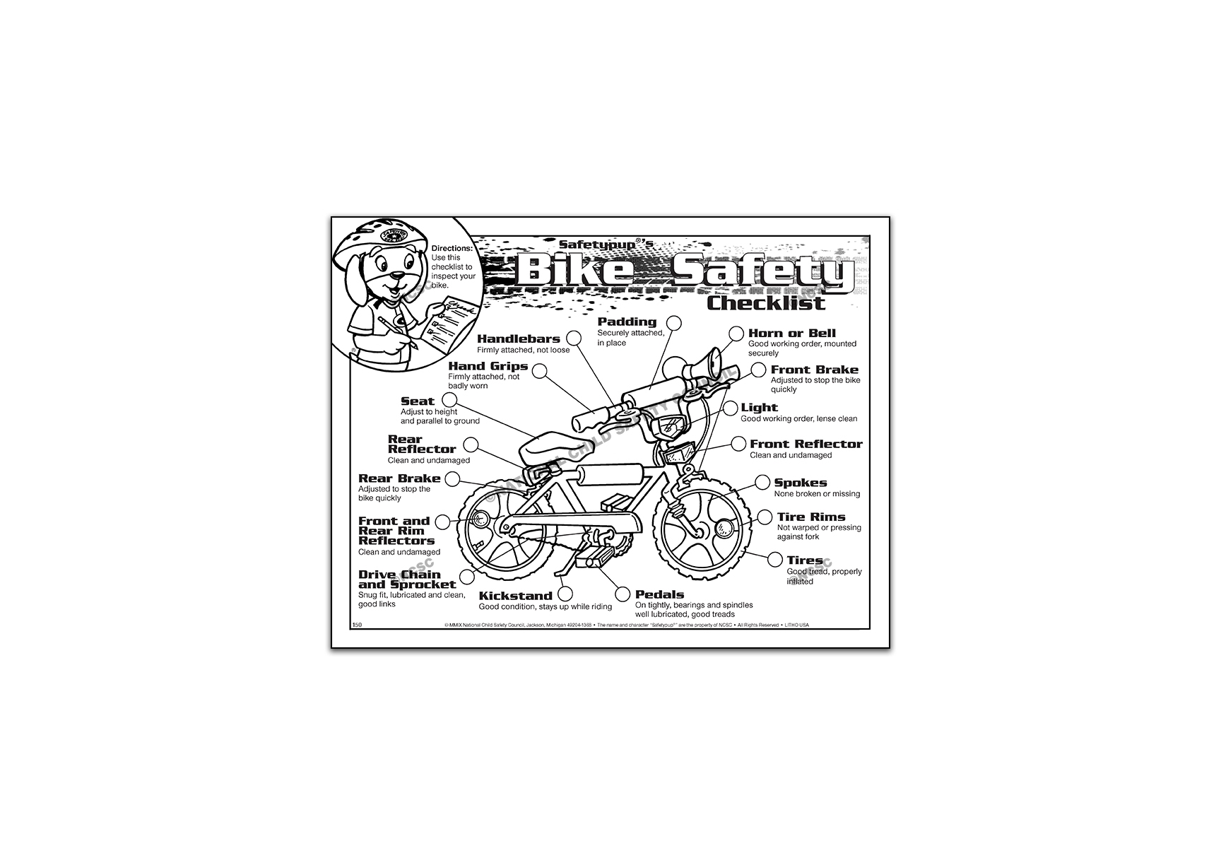 150 Bike Safety Checklist 150 Bike Safety Checklist