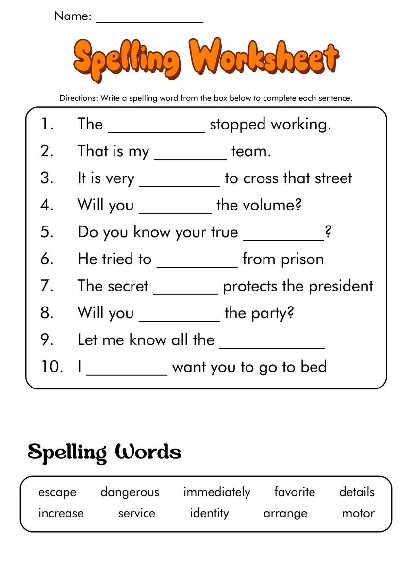 17 Sixth Grade Spelling Words Worksheets Free PDF At Worksheeto