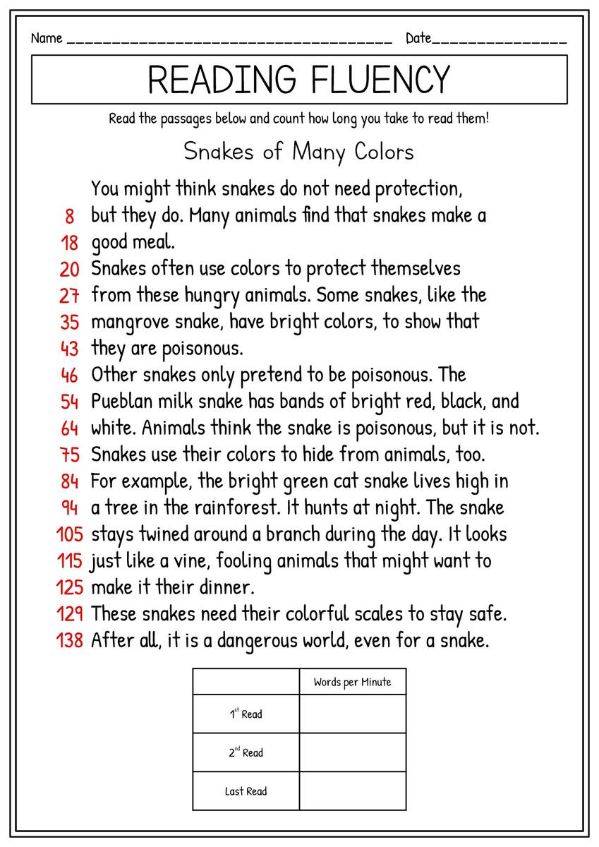 17 Reading Fluency 2nd Grade Worksheets Free PDF At Worksheeto 17 Reading Fluency 2nd Grade Worksheets Free PDF At Worksheeto
