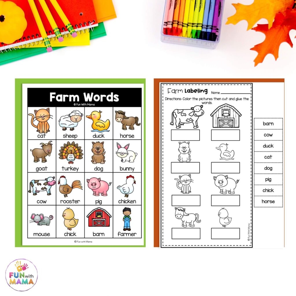 21 Farm Animal Activities For Preschoolers Fun With Mama