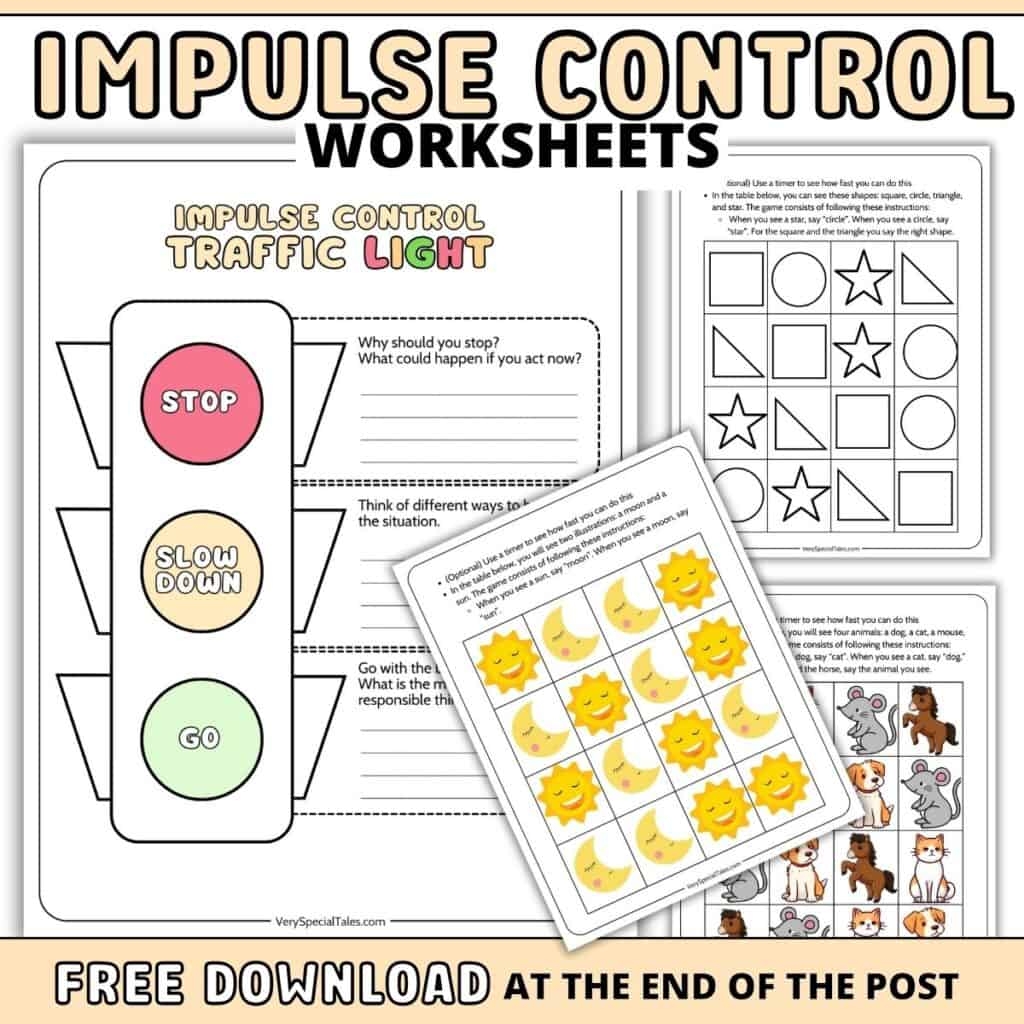 Free Printable Self Control Worksheets For All Ages Worksheets Library