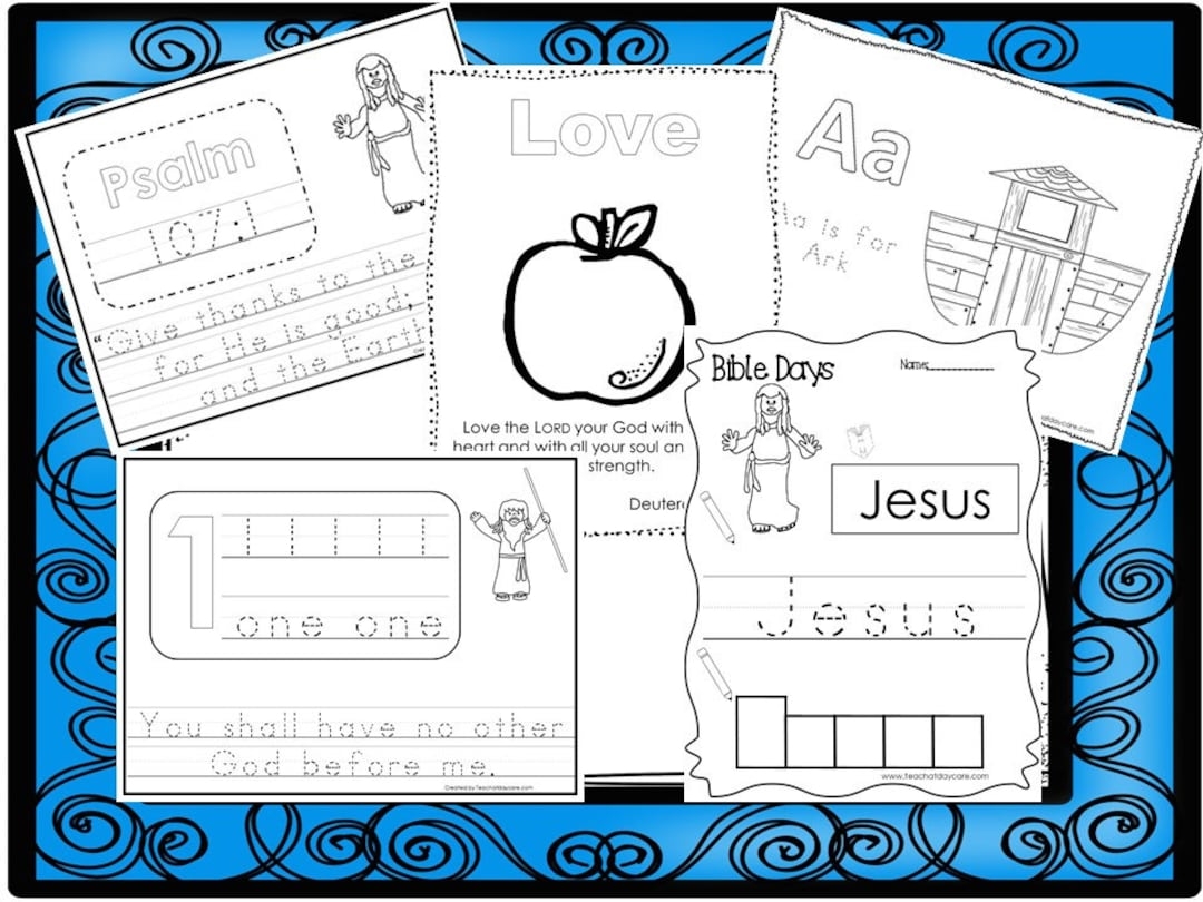 250 Bible Learning Worksheets Preschool Kindergarten PDF Digital Download Etsy 250 Bible Learning Worksheets Preschool Kindergarten PDF Digital Download Etsy