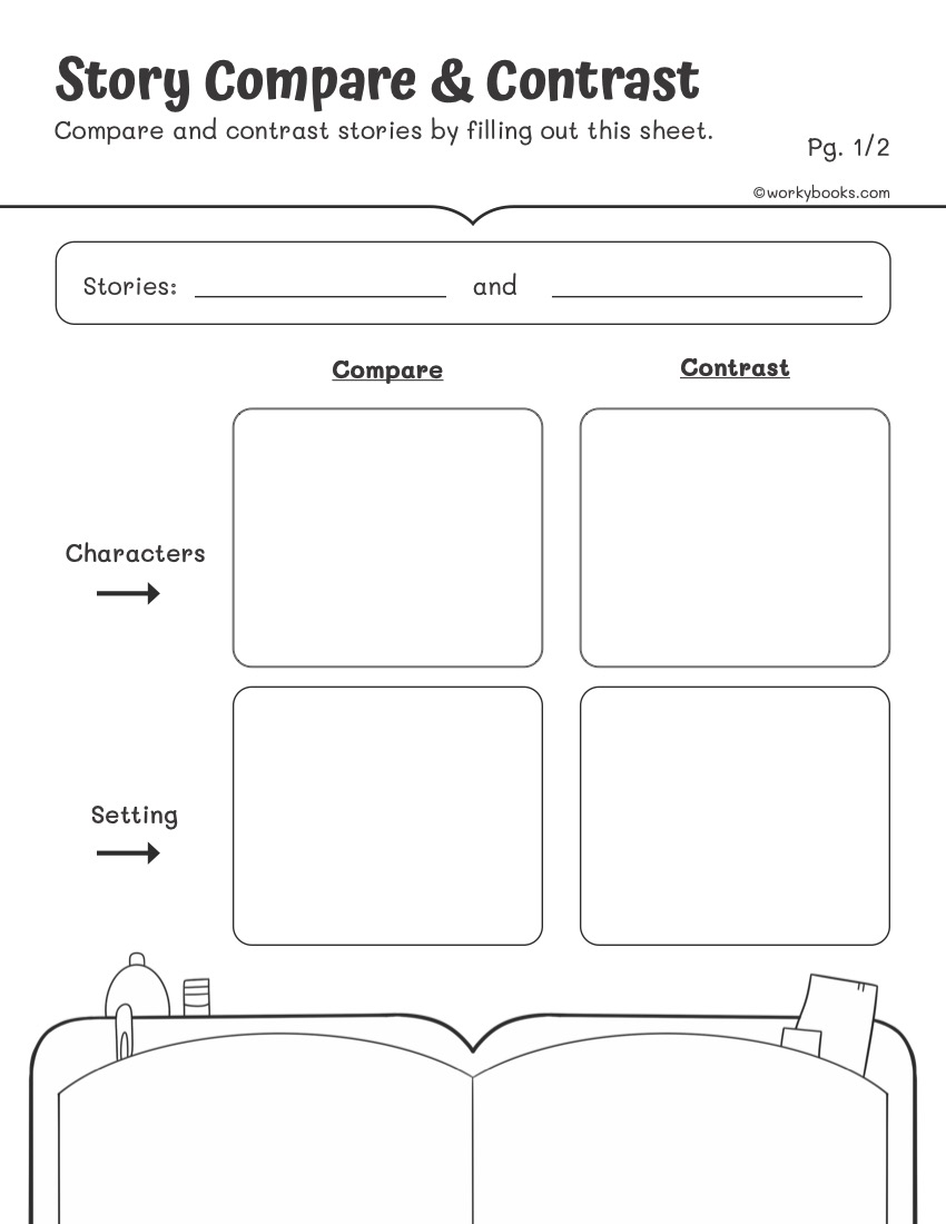 2nd Grade Compare And Contrast Worksheets Workybooks