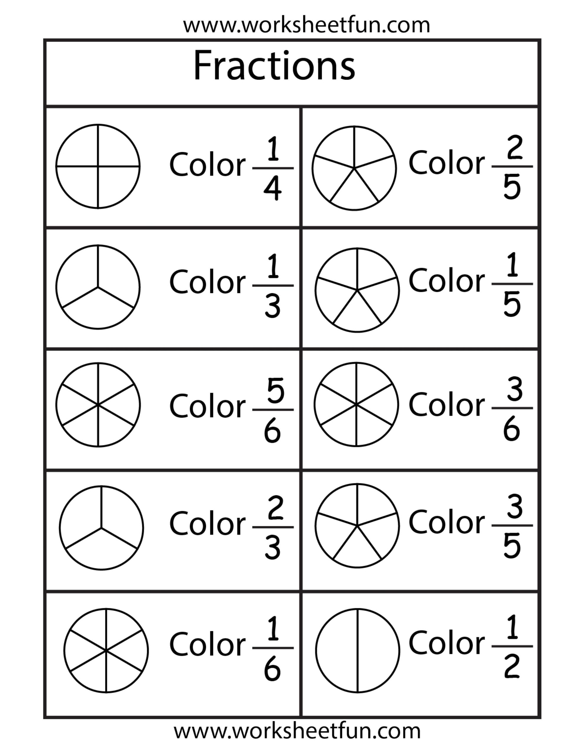 2ND GRADE MATH BASIC FRACTIONS REVIEW 1 Steemit Worksheets Library