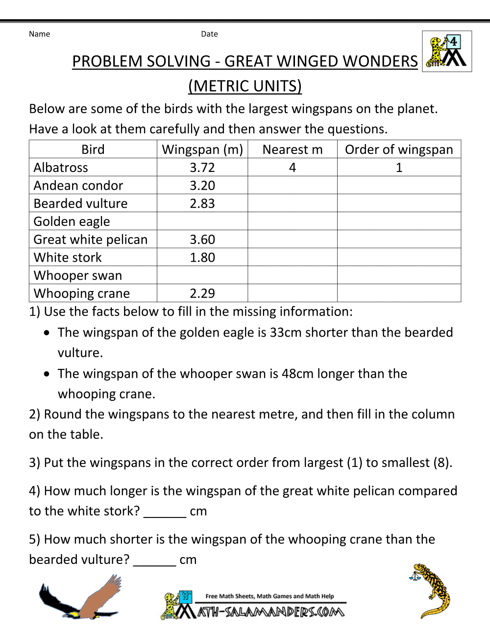4th Grade Math Word Problems