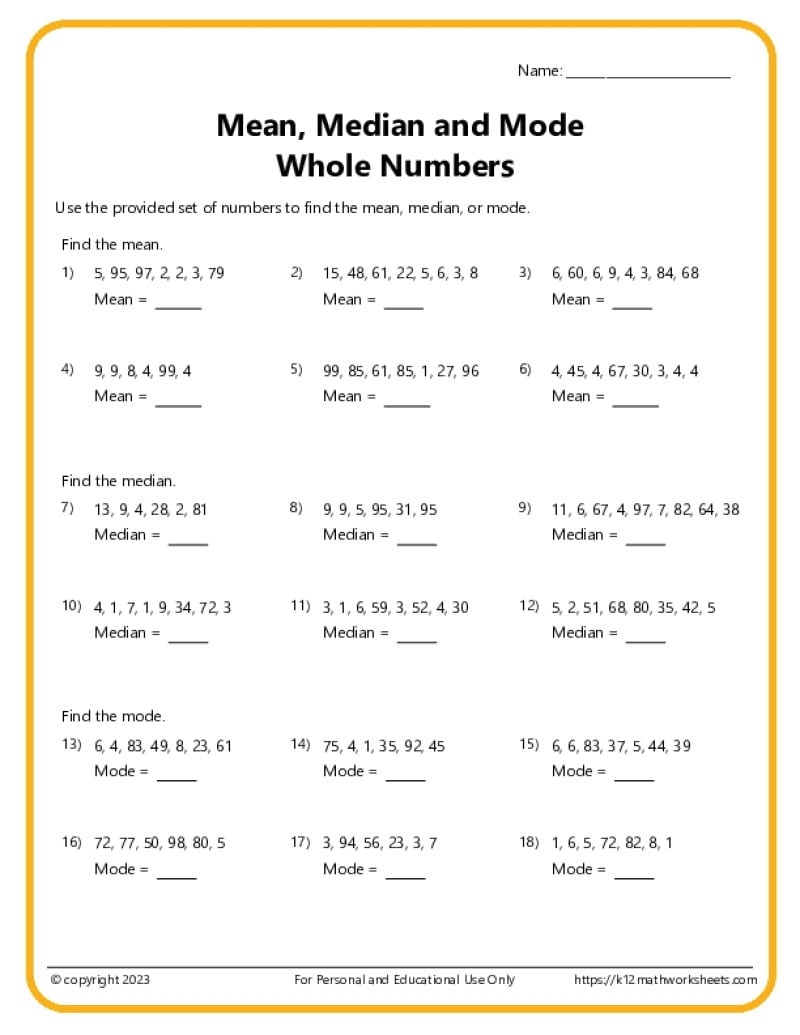 6th Grade Math Worksheets Printable PDF Worksheets Cazoom Math