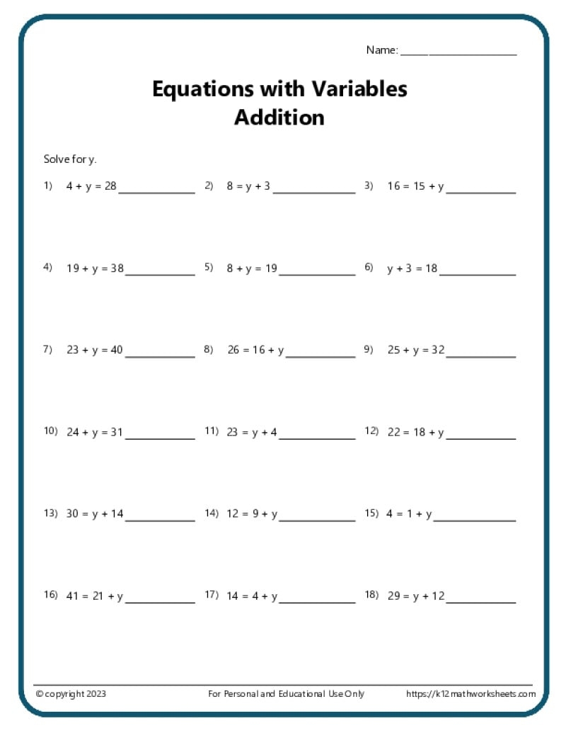 Eighth Grade Multiplication Of Exponents Worksheet