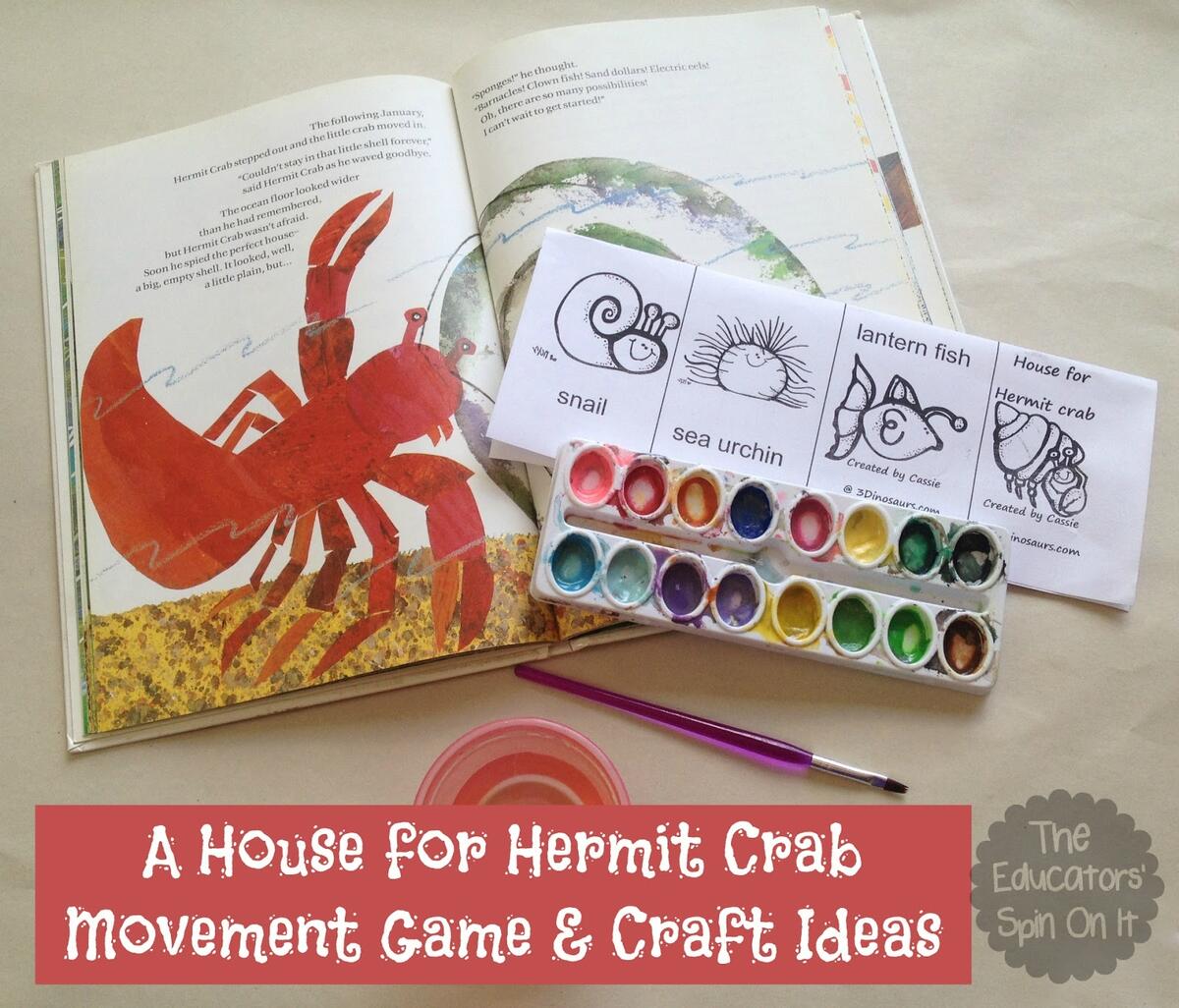 A House For Hermit Crab Activities The Educators Spin On It