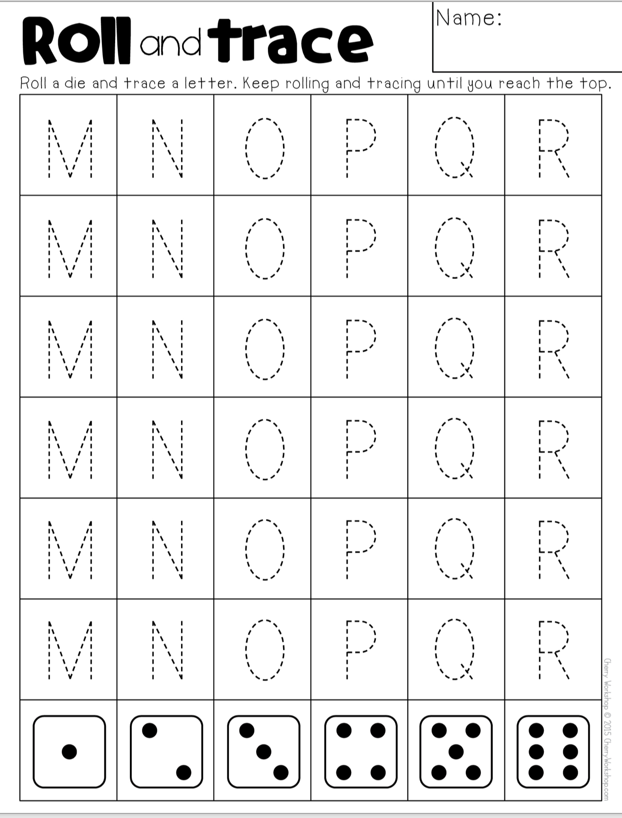 ABC Roll And Trace By Teach Simple ABC Roll And Trace By Teach Simple