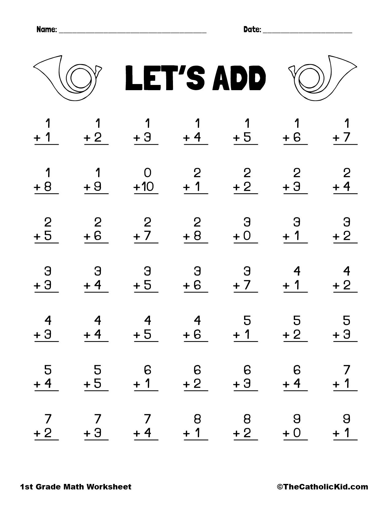 1st Grade Worksheets Best Coloring Pages For Kids