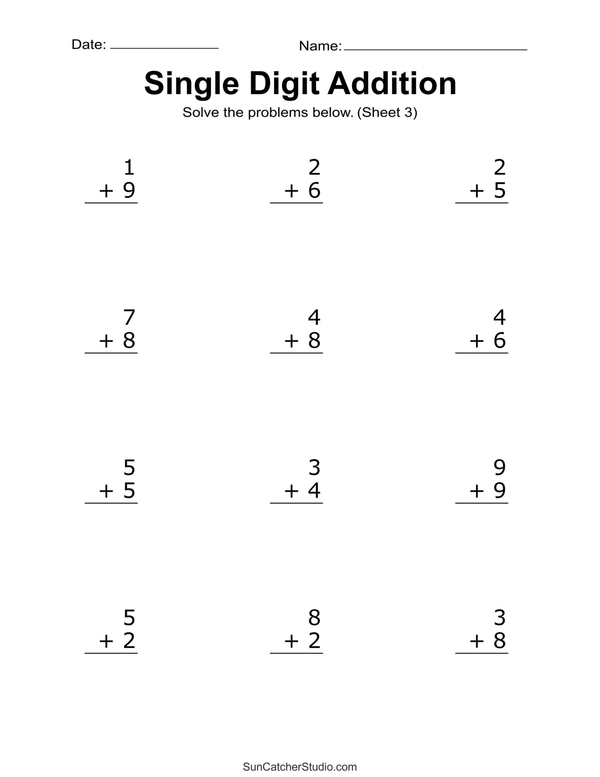 Addition Worksheets Free Printable Easy Math Problems Free Printables Lettering SVG Files Tools Apps 10 Printable Two Digit Addition Worksheets Double Digit Addition Worksheets 1st Grade 2nd Grade Made By Teachers