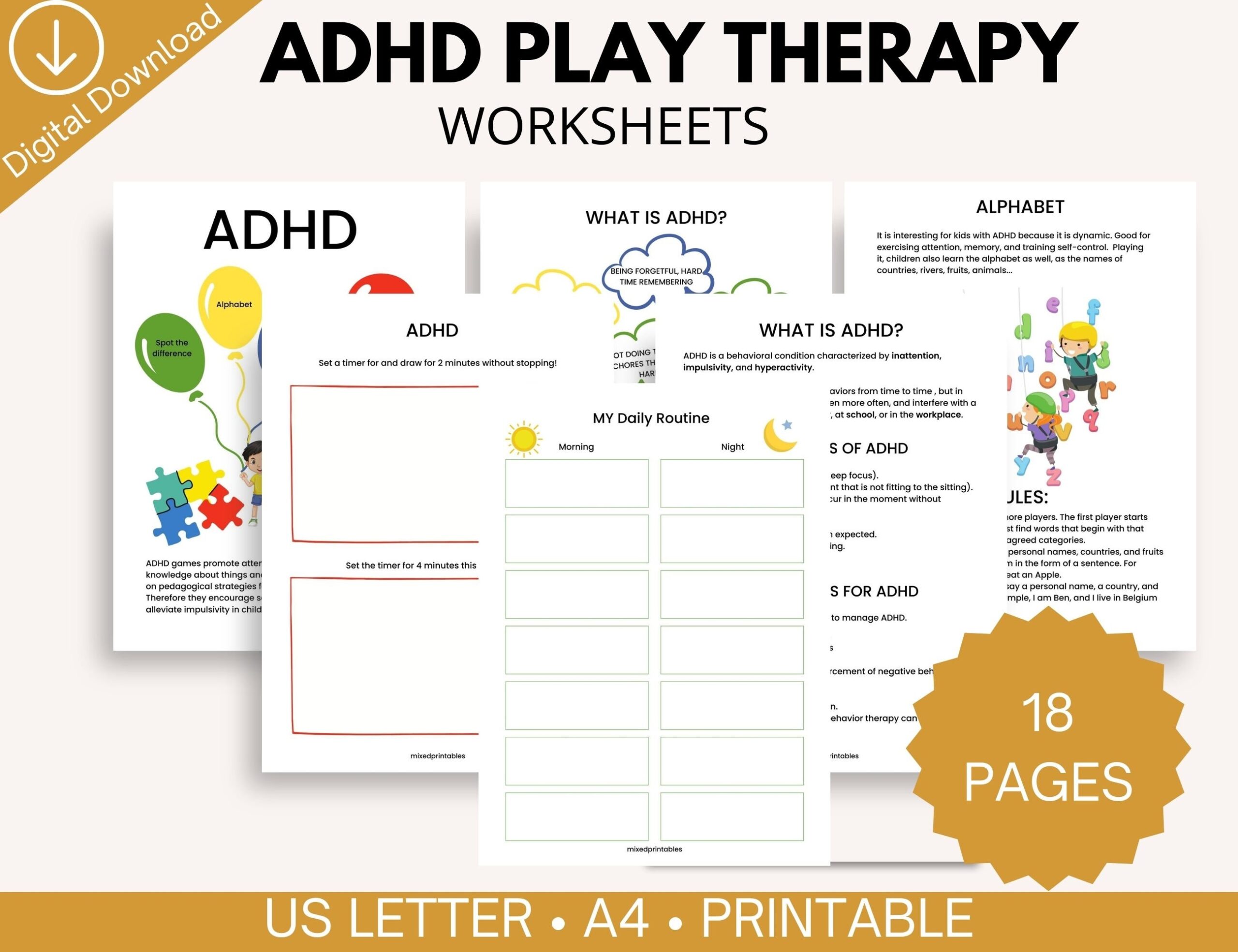 ADHD Workbook For Kids Play Therapy Activities Coping Skills Printable PDF Etsy ADHD Workbook For Kids Play Therapy Activities Coping Skills Printable PDF Etsy