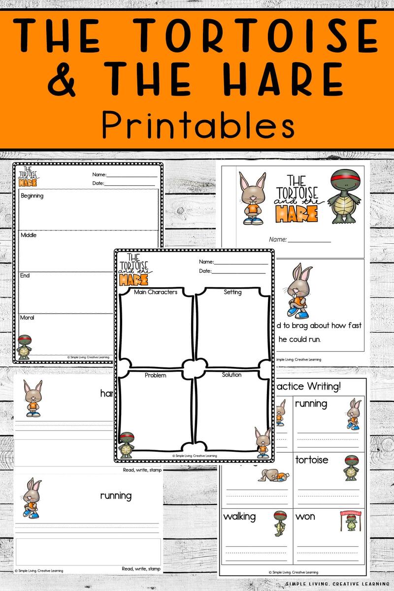 Aesop S Fables Printables The Tortoise And The Hare Printables Simple Living Creative Learning Aesop S Fables Printables The Tortoise And The Hare Printables Simple Living Creative Learning