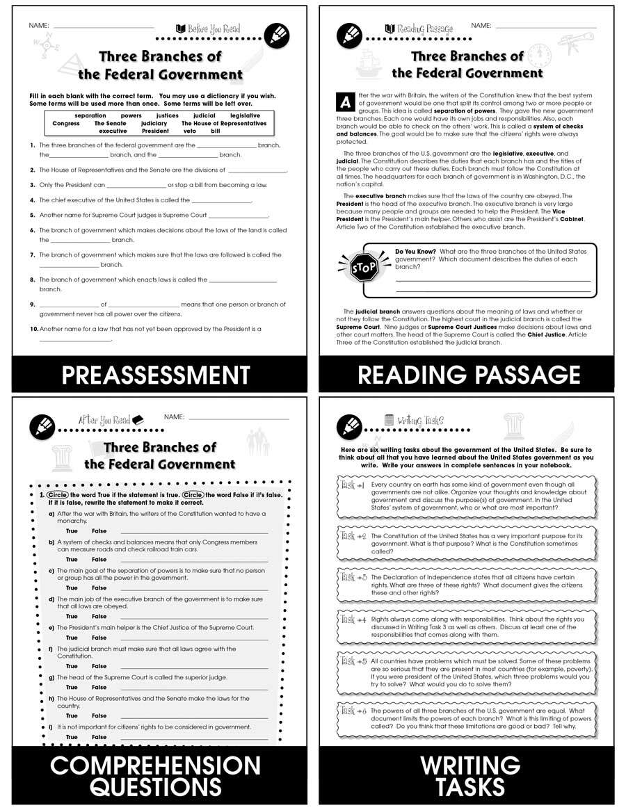 American Government Three Branches Of The Federal Government Gr 5 8 By Teach Simple Social Studies Worksheets Government Curriculum 3 Branches U S Presidents Services Print Digital Activities Etsy