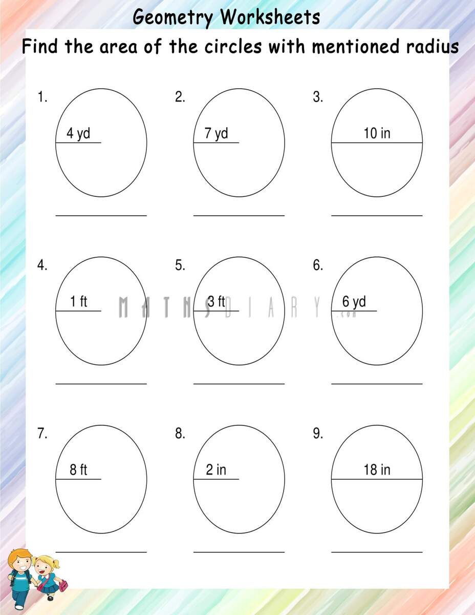 Area Of Circles Worksheets Math Worksheets MathsDiary Area Of Circles Worksheets Math Worksheets MathsDiary