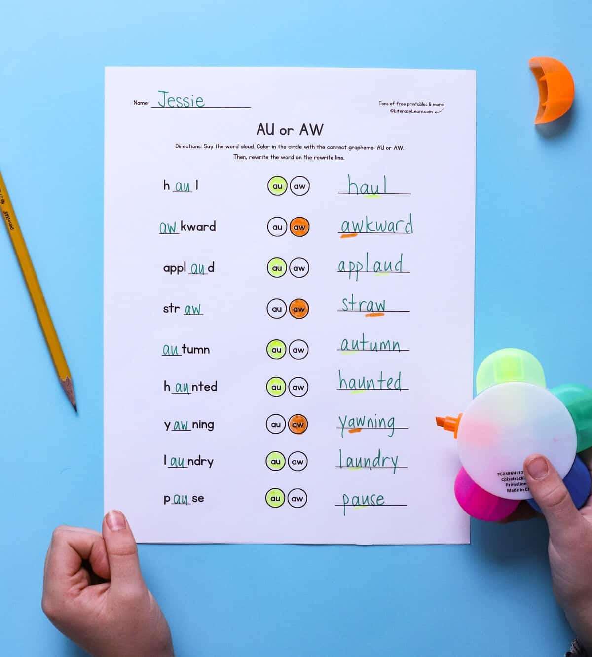 AU And AW Words Teaching Tips 5 Free Worksheets Literacy Learn AU And AW Words Teaching Tips 5 Free Worksheets Literacy Learn