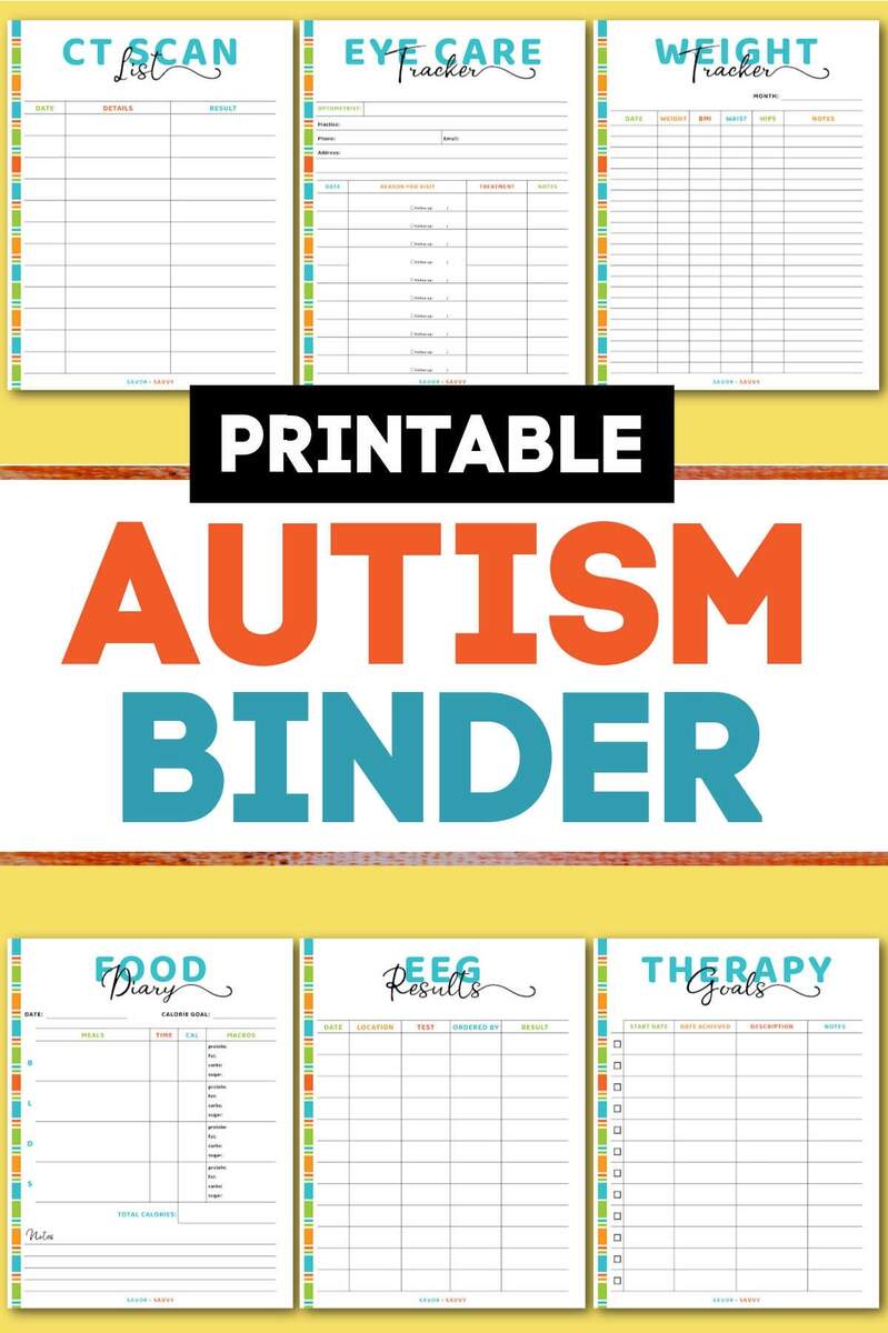 Autism Binder Printables 65 Pages Savor Savvy FREEBIE Adapting Worksheets For Students With Autism Setting Up Classrooms Series Materials Autism Classroom Resources