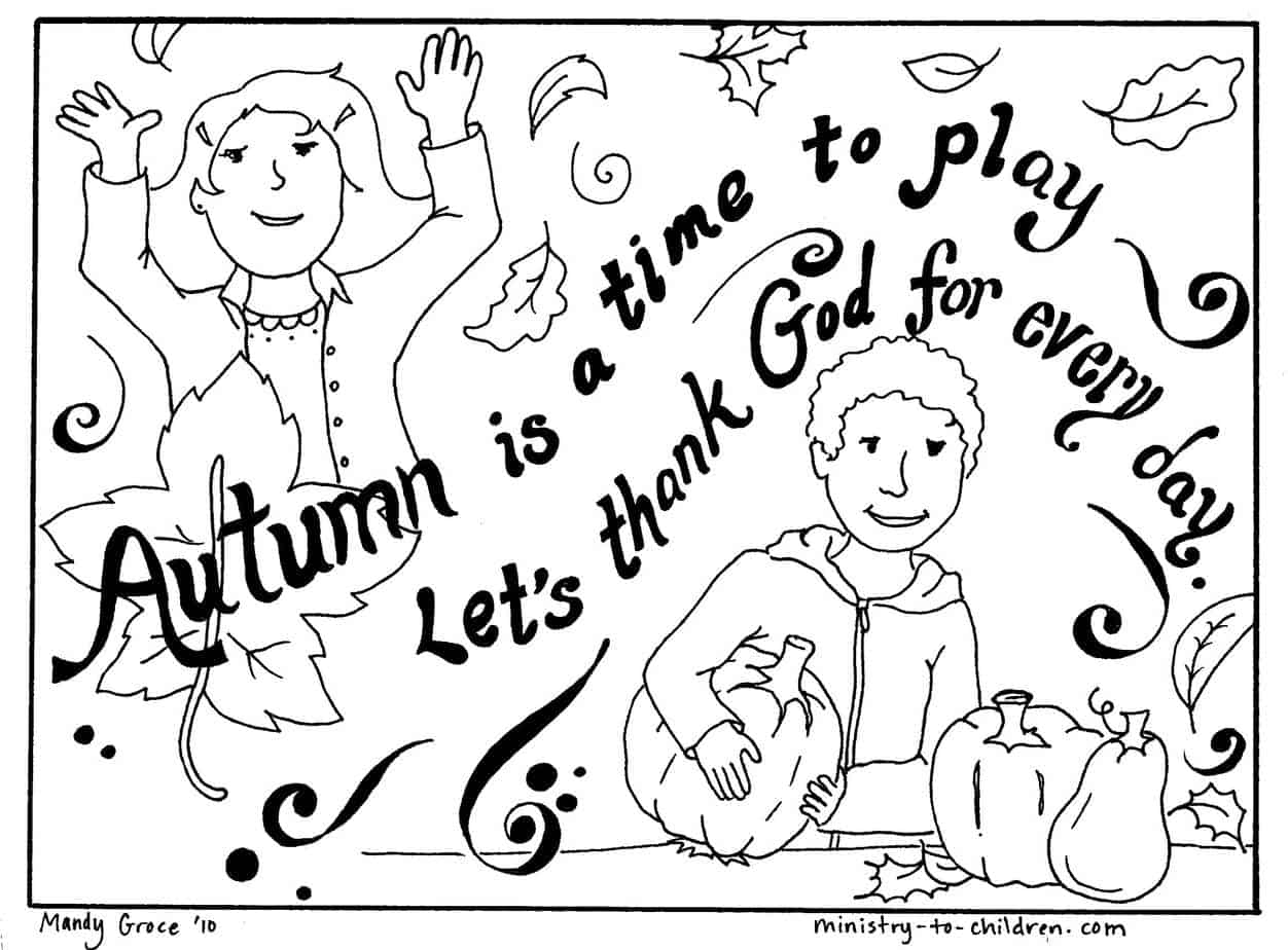 Autumn Sunday School Lesson For Kids Church Fall Is The Season For Harvest Joys Ministry To Children