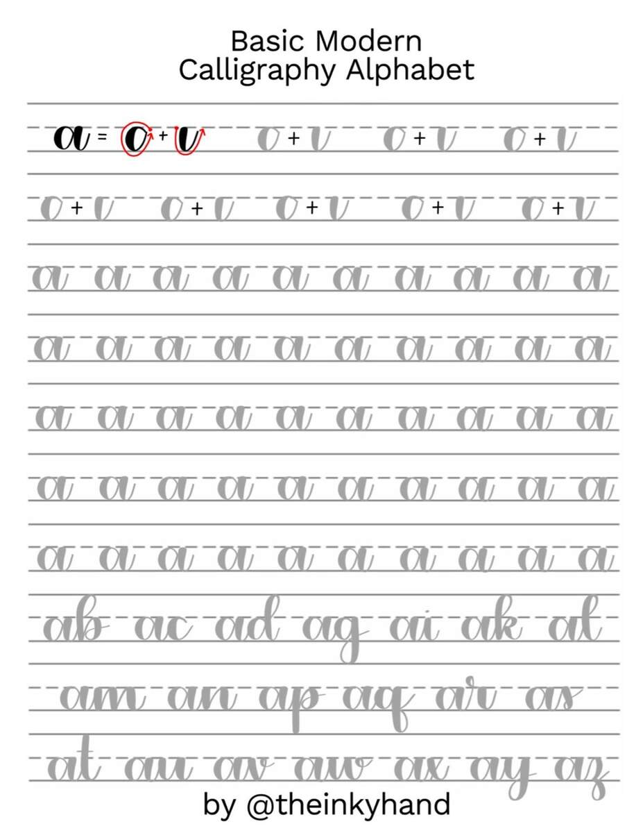Beth Style Calligraphy Standard Worksheet The Postman S Knock