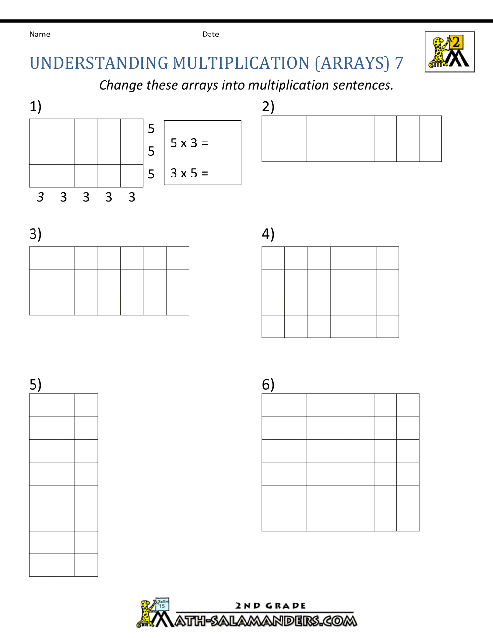 Beginning Multiplication Worksheets