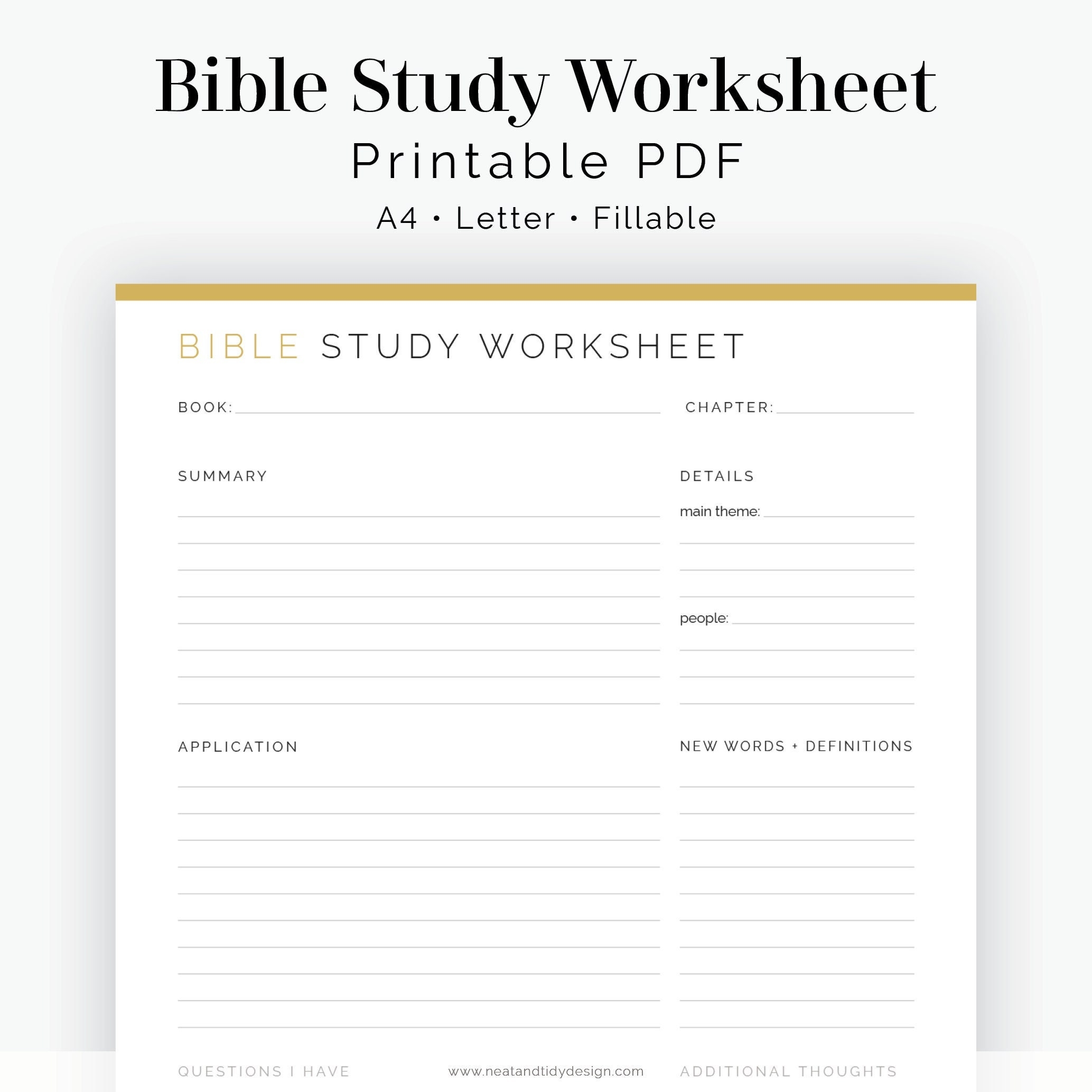 5 Free Printable Bible Study Worksheets For Christian Women