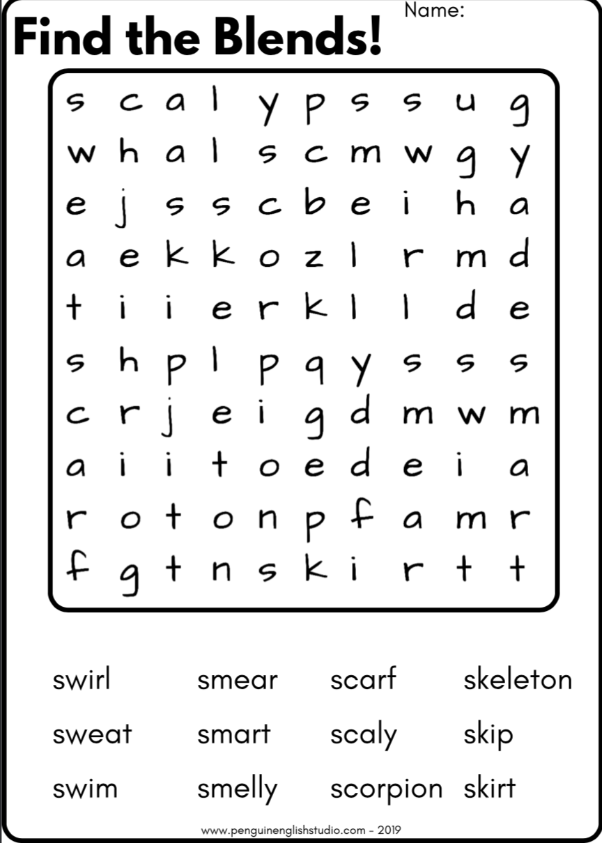 Blend Reading Worksheet SC SK SW SM Sound Made By Teachers Blend Reading Worksheet SC SK SW SM Sound Made By Teachers