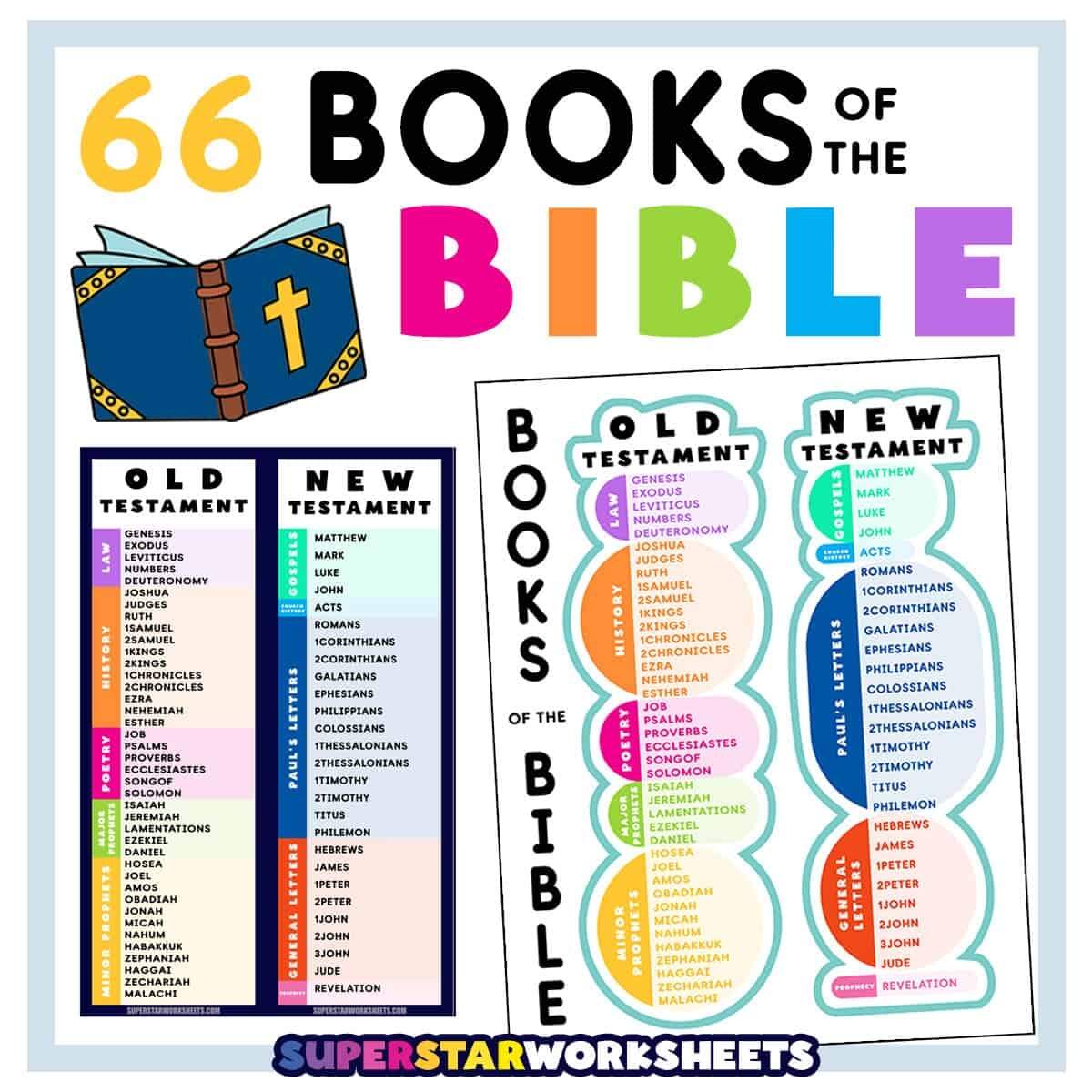 66 Books Of The Bible Printable A Books Of The Bible Craft Game