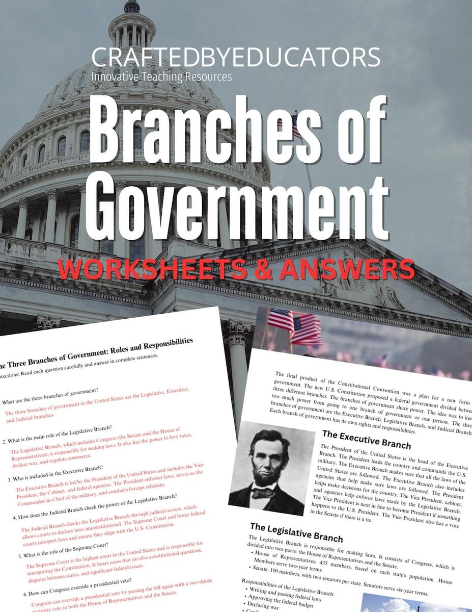 Branches Of Government Worksheets US Government Activities Civic Education Printables 11 Pages Etsy Israel Branches Of Government Worksheets US Government Activities Civic Education Printables 11 Pages Etsy Israel