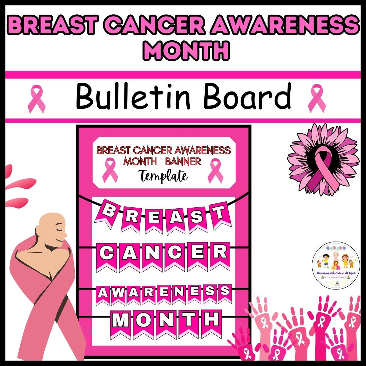 Breast Cancer Awareness Month Bulletin Board Made By Teachers Breast Cancer Awareness Month Bulletin Board Made By Teachers