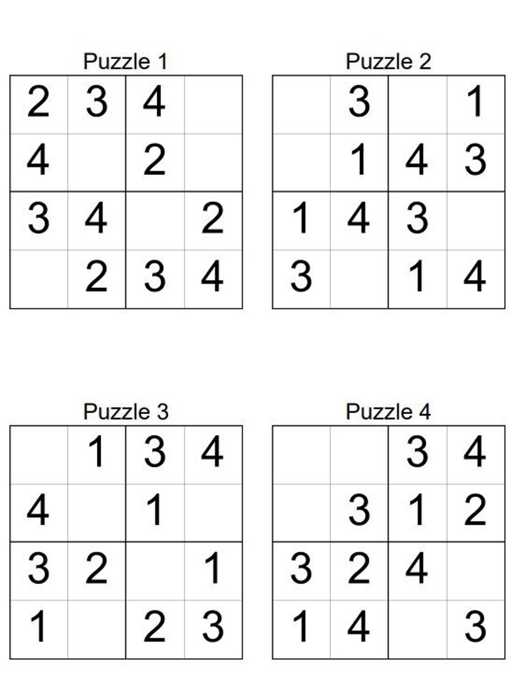 Buy Kids PRINTABLE Sudoku Puzzles INSTANT DOWNLOAD Online In India Etsy