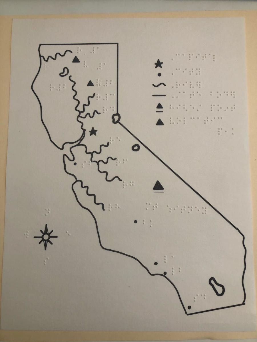 California Map Lesson 1 Perkins School For The Blind California Map Lesson 1 Perkins School For The Blind