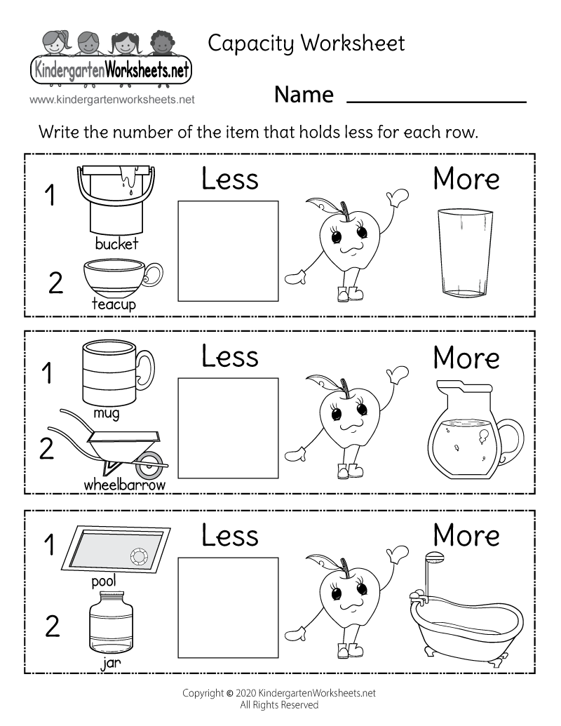 Weight Measurement Worksheet Free Printable Digital PDF