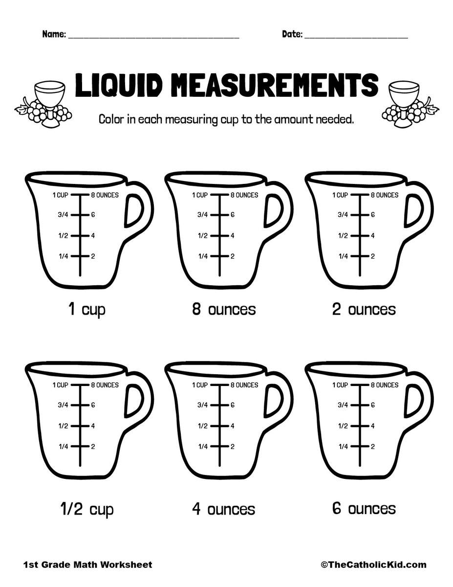 Capacity Worksheet Free Printable Digital PDF
