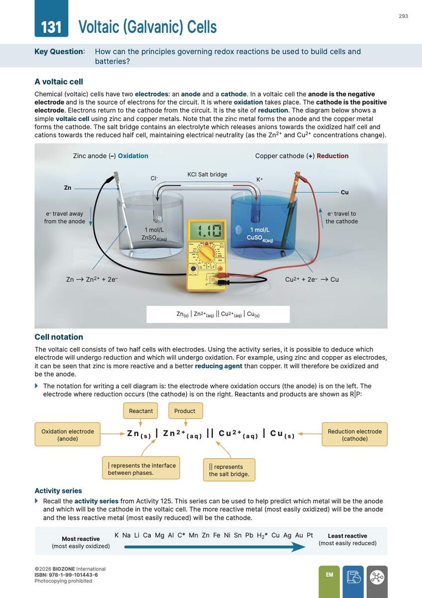 Chemistry Explained Student Edition BIOZONE Chemistry Explained Student Edition BIOZONE