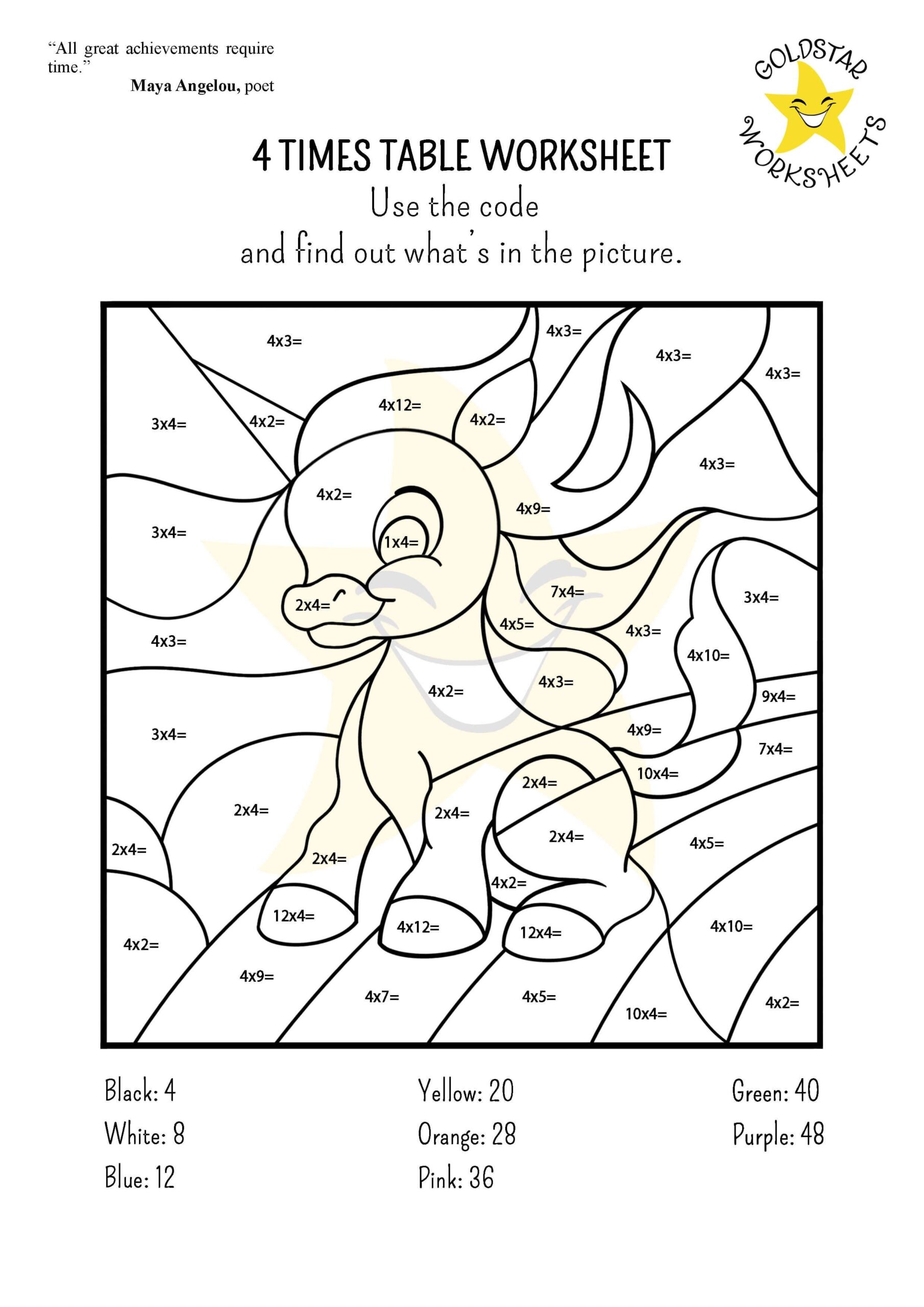 Color By Multiplication Fun Free Printable Worksheets For Kids PDF Free Multiplication Worksheet To Use And Print Canva