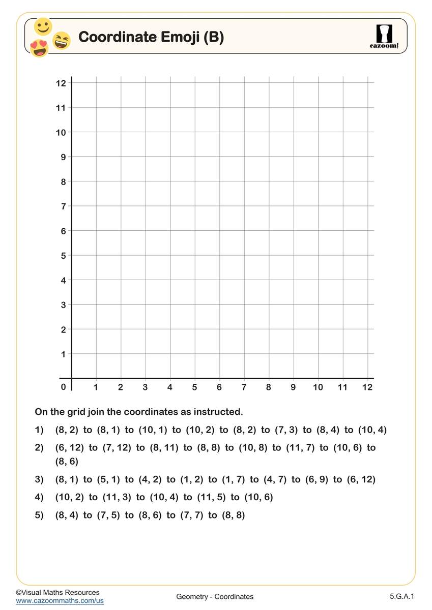Coordinates Worksheets PDF 3D Coordinates Worksheet Cazoom Math
