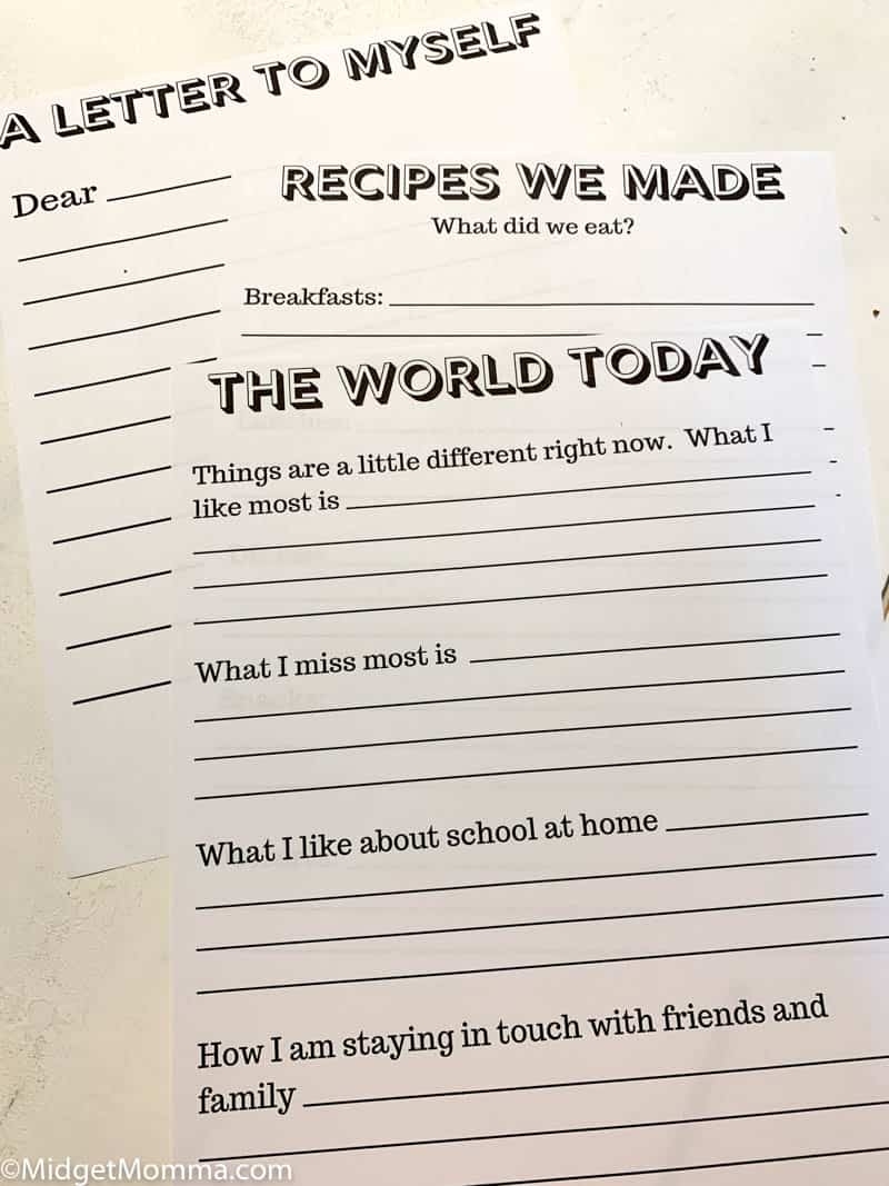 Covid 19 Time Capsule Worksheets Printables MidgetMomma Covid 19 Time Capsule Worksheets Printables MidgetMomma