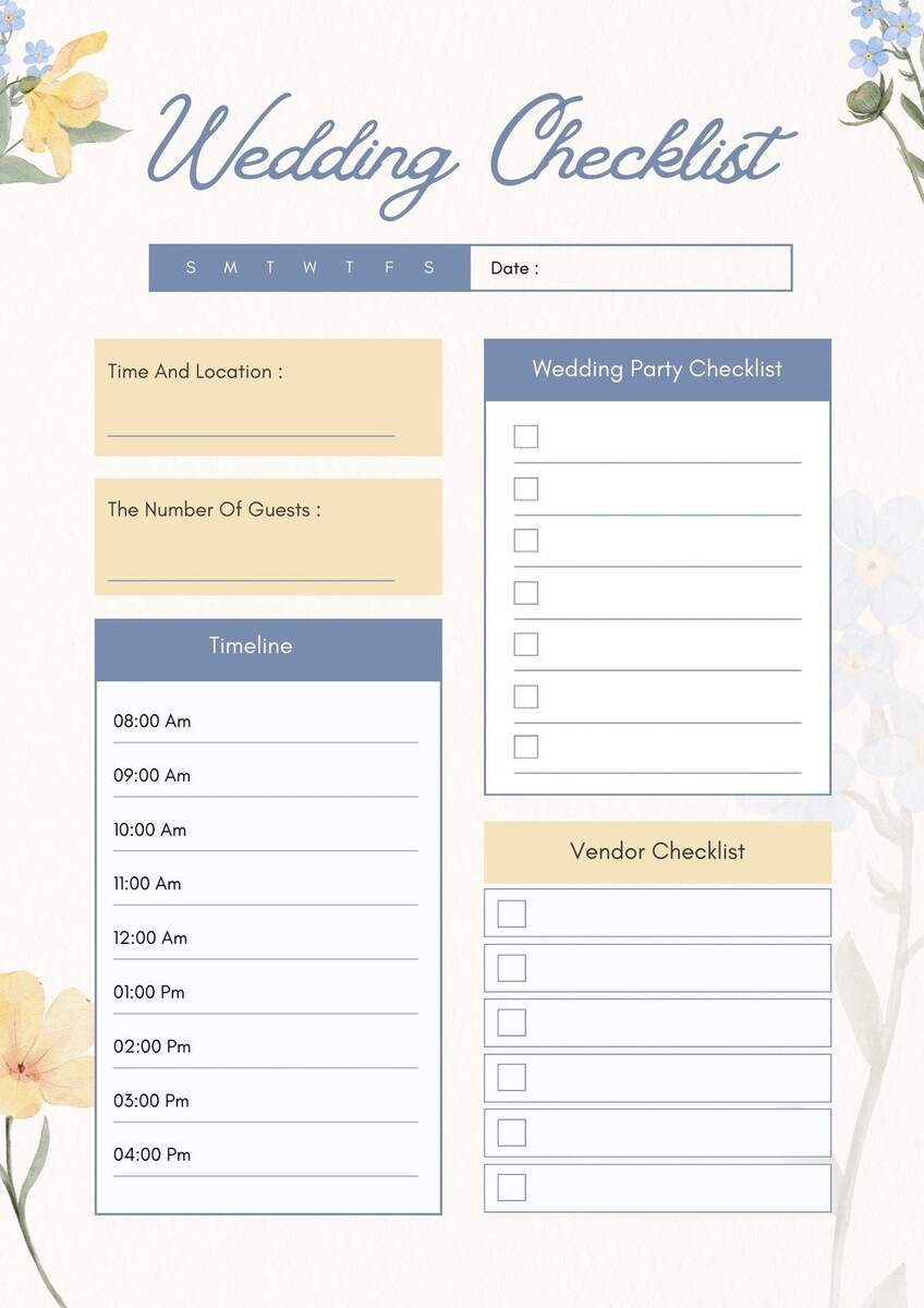 Customize 178 Wedding Checklists Templates Online Canva Customize 178 Wedding Checklists Templates Online Canva
