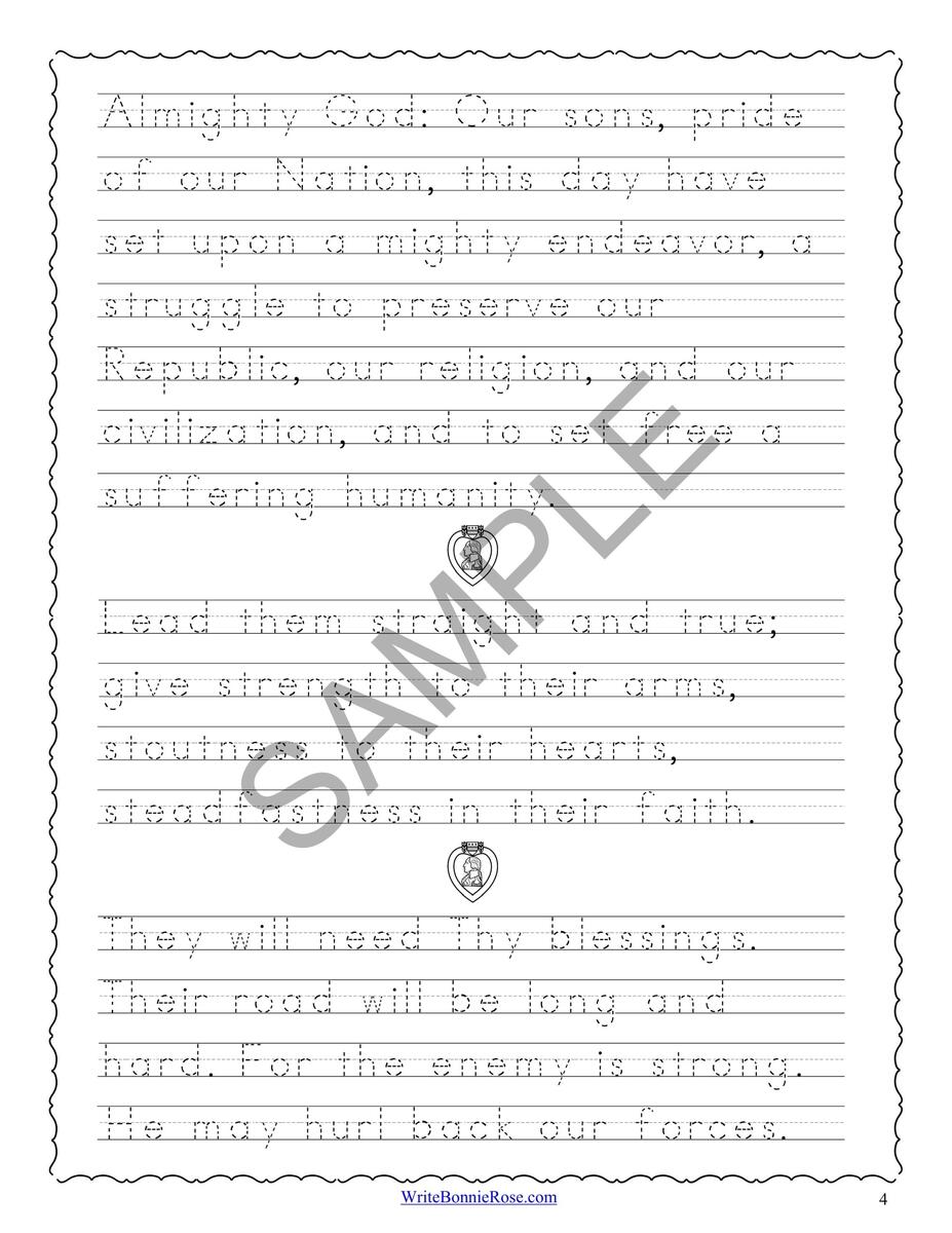 D Day Prayer Franklin D Roosevelt Radio Address Print Copywork Made By Teachers