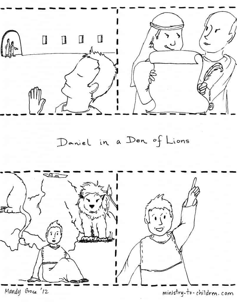 Daniel The Lions Den 100 Free Kids Story Lesson Printable Activities Prophet Daniel 15 Free Printable Coloring Pages