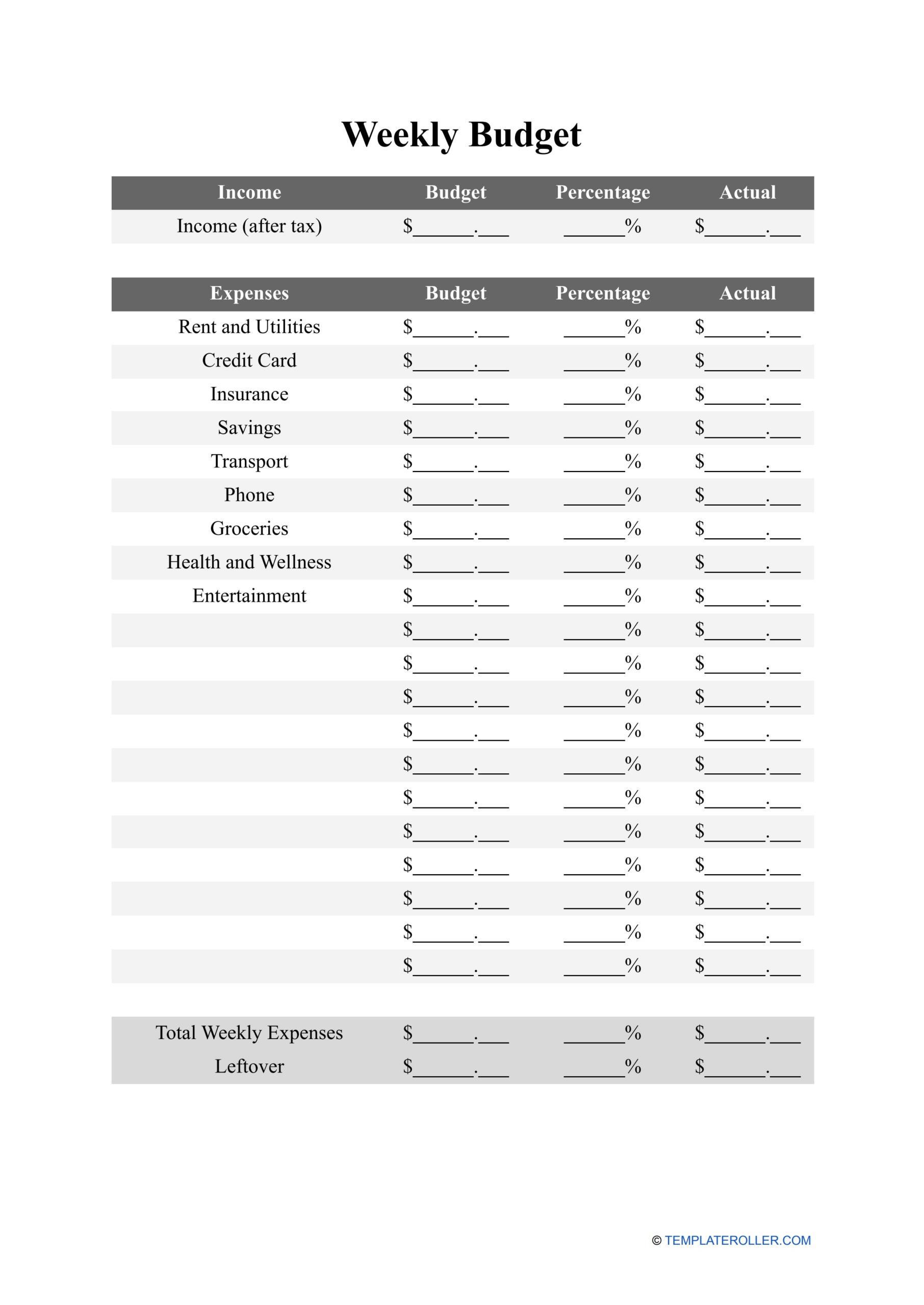 Dave Ramsey Budget Forms Download Create Edit Fill And Print