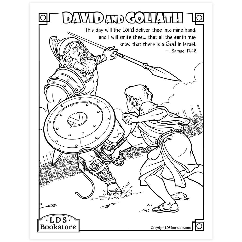 David And Goliath Coloring Page Printable David And Goliath Coloring Page Printable