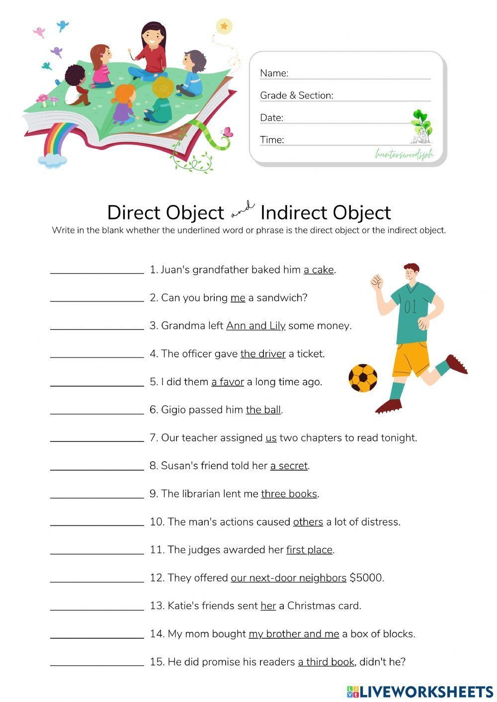 Direct And Indirect Object HuntersWoodsPH Worksheet Worksheets Library Direct And Indirect Object HuntersWoodsPH Worksheet Worksheets Library